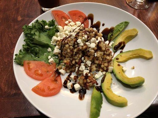 Israeli cous cous avocado salad