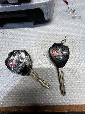 "If you have a broken key, don't worry, we've got you covered!  #KeyProblems #ProblemSolved"