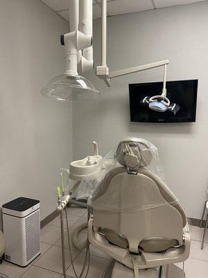 Our hygienists' rooms are equipped with laboratory grade aerosol hoods.