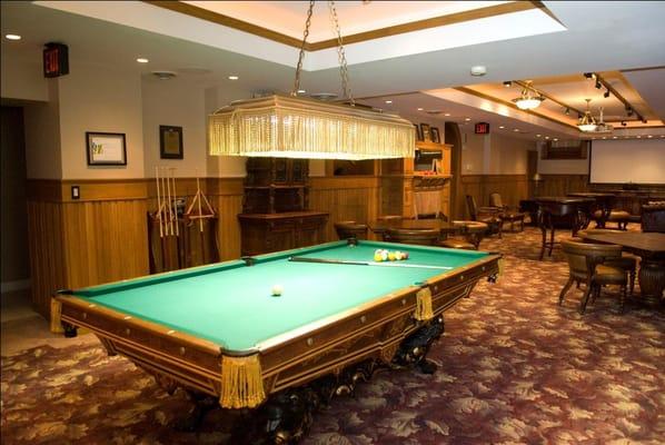 Our Club Room is perfect for the groomsmen to enjoy while the bridesmaids are getting ready.