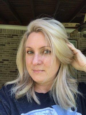 Blonde highlights by Jeannine.