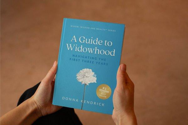 Book cover design by Burda Marketing for Widow-Wisdom.com for Author Donna Kendrick