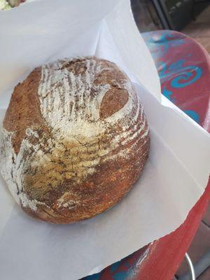 GF sourdough fresh out of the oven!