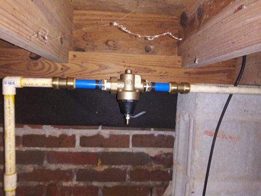 Installed Water Pressure Regulators