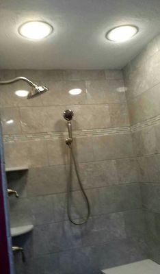 Tile shower