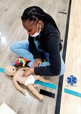 Learning infant cpr skills