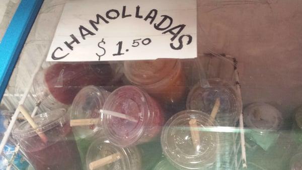 Chamolladas, homemade frozen treats!