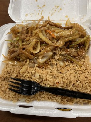 Beef C1. Chow Mein Combo Platter Lunch