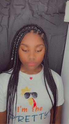 Knotless braids