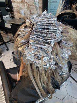 Lots of foils to get that platinum blond