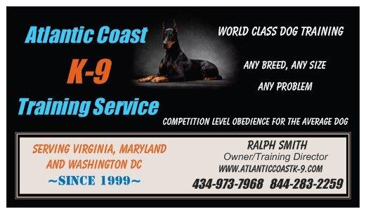 Atlantic Coast K 9 Training Service