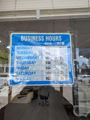 Business hours