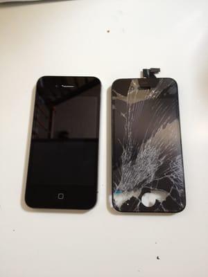 Cracked iPhone 4s