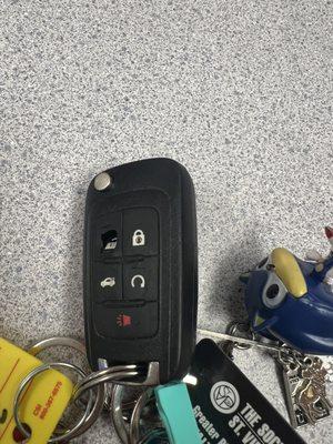 Car Key Remote Damaged