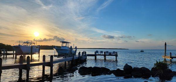 Sunset from your backyard in Islamorada. Plantation Key Colony