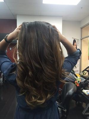 Balayage and trim