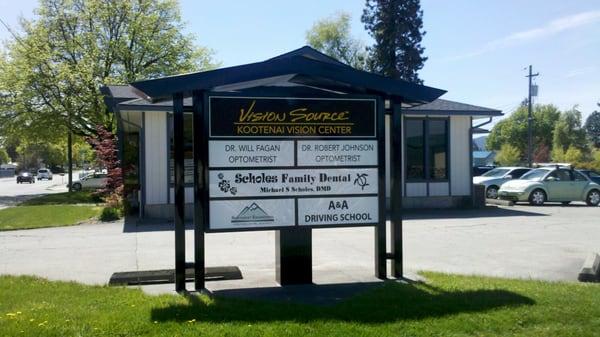 Kootenai Vision Center, heading south on 3rd St.