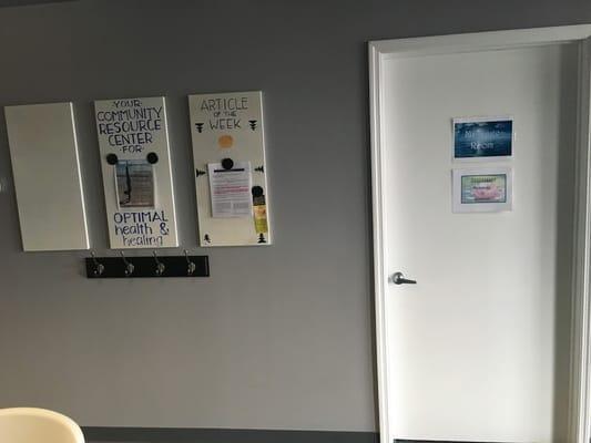 The information board of our clinic