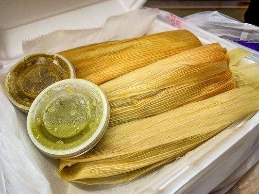 Half Dozen Tamales, $12.