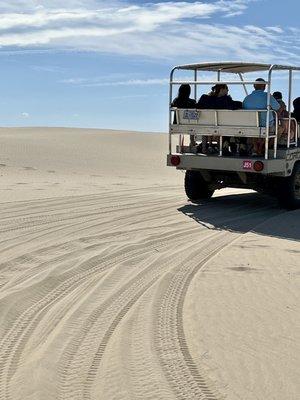 The tour guide caravan that lead us along