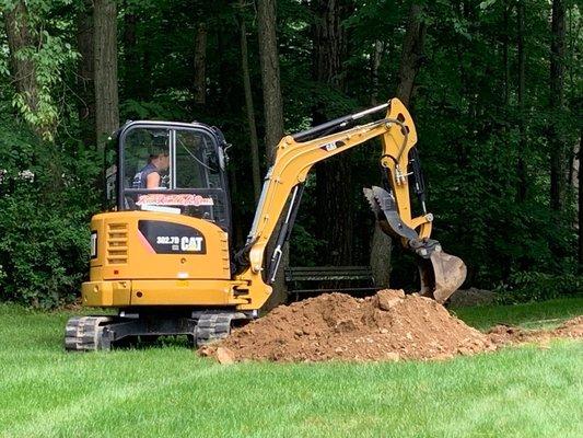 Digging for new distribution box