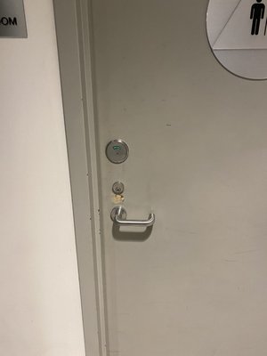 Privacy lock installed