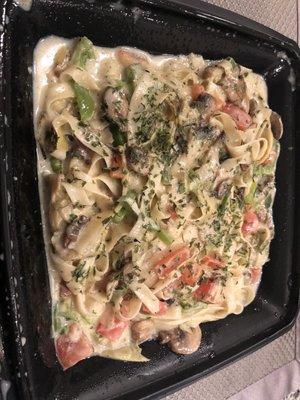 Alfredo with veggies