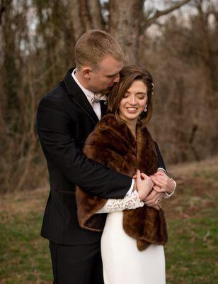 Homewood wedding, Asheville, couple cuddling