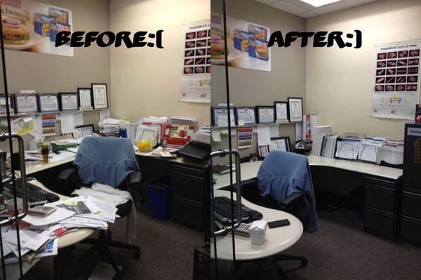 Before / after : office cleaning