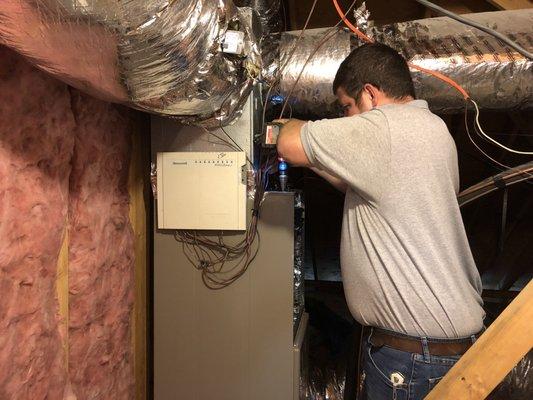 Commercial heat pump installation at medical office, Boone, NC.