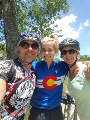 Family biking is a Mead's specialty.