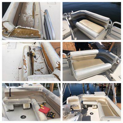 Boat re-upholstery.