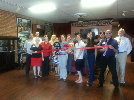 The ribbon cutting ceremony with the Greater Grass Valley Chamber of Commerce