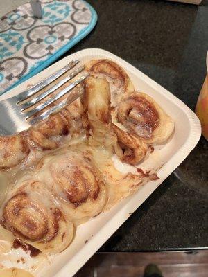 Balls of raw dough