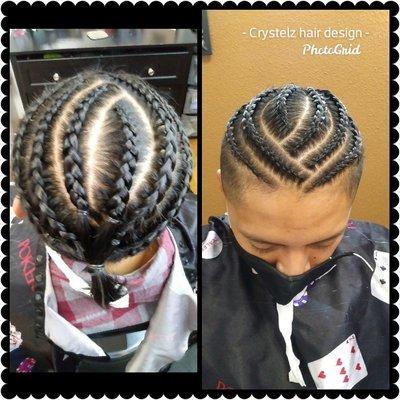 Cornroll braids