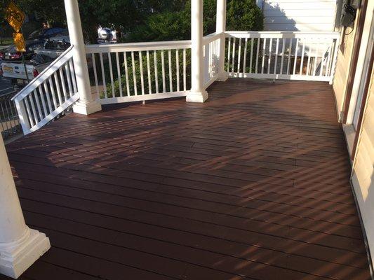 Beautiful front porch of a rental property we manage.