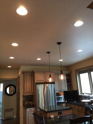 Some of Electra - City professionals design and installation kitchen Recessed and  pendant lighting