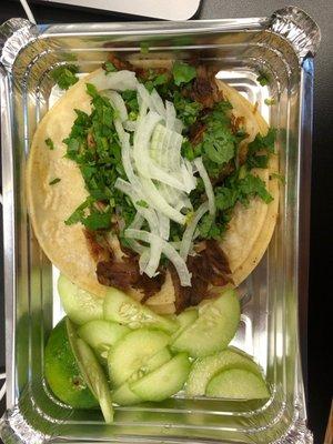 Pork leg ("piernas") taco