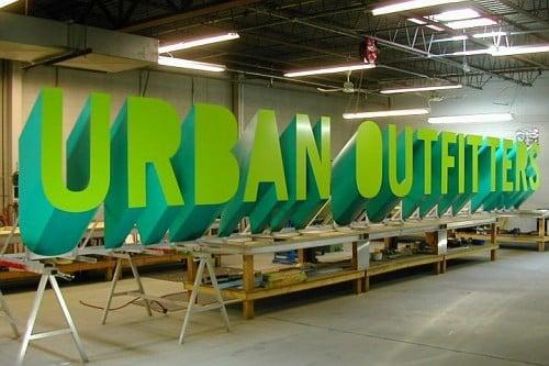 URBAN OUTFITTERS - Orthographic Projection Letters