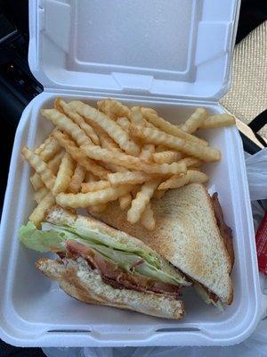 BLT AND French fries