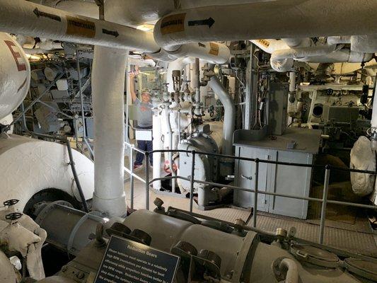 USS Laffy engine room