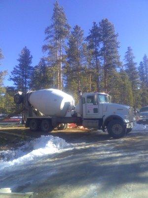 Lake County Concrete can provide a winter mix design for cold weather concrete.