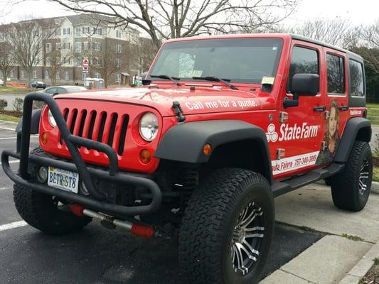 The #StateFarmJeep