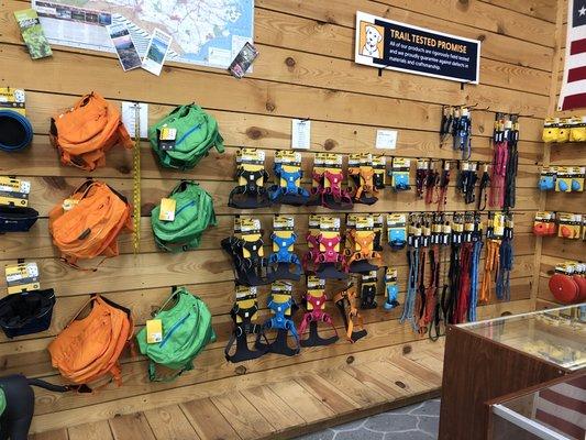 Ruffwear dog gear.  Perfect for the outdoors.