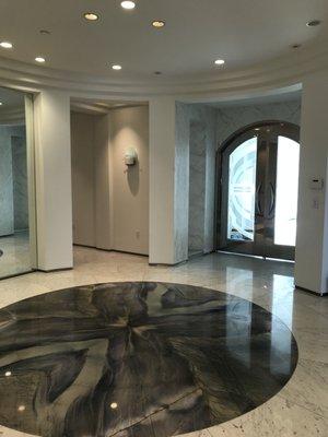 Detail clean of marble floors!