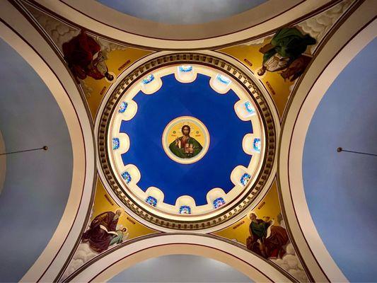 Exploring the church on the tour during the Salt Lake Greek Festival - so beautiful!