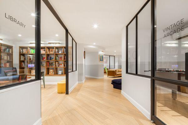 Children's Library, Vintage Arcade, and Playroom