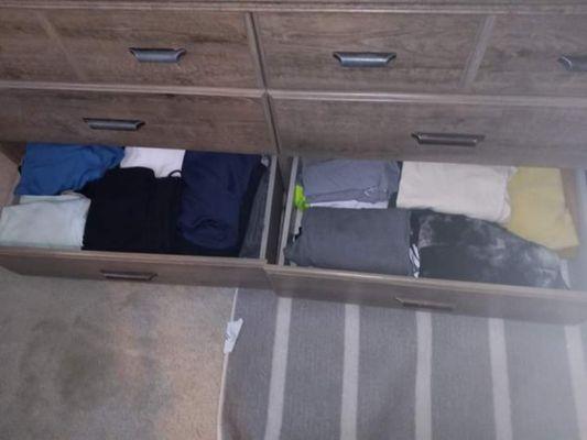 Drawers' after Lyon's Den Cleaning