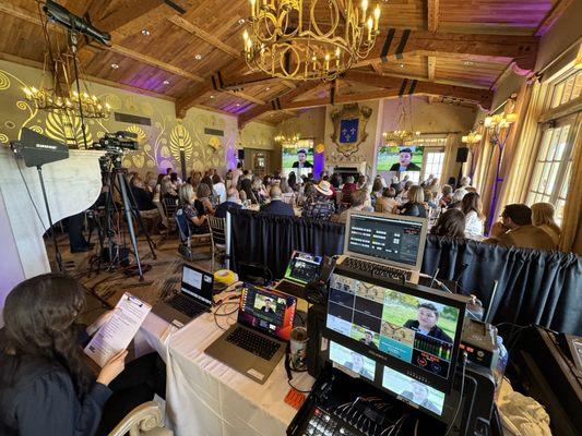 Non Profit Event at The Club in Pasadera. Livestream Video Production, Event Sound and Lighting.