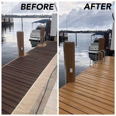 Wooden Deck staining